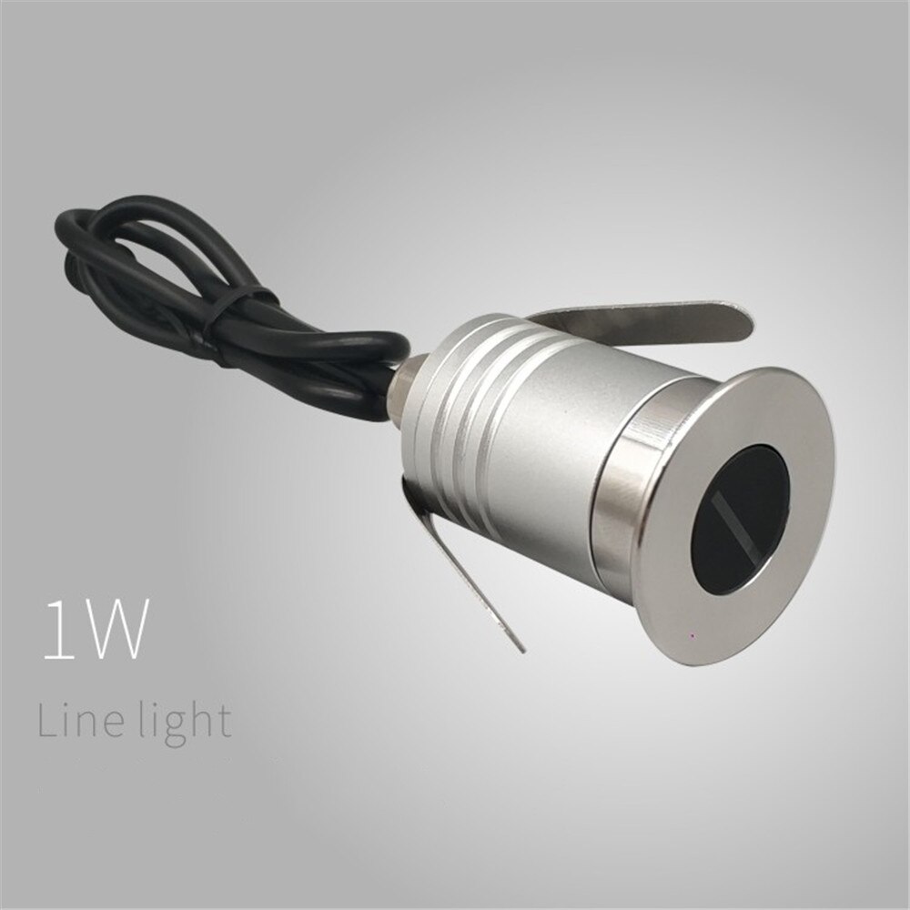 Luz LED enterrada para exteriores, iluminación de líneas de camino de jardín, cuadrada, cubierta, IP67, DC12V, 24V, 1W
