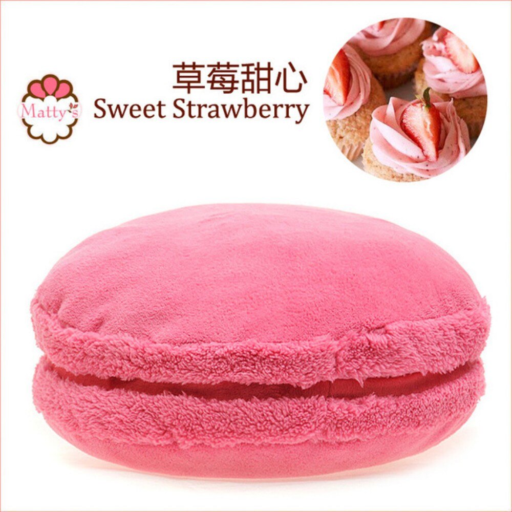 Macaron poduszka makaronik okrągły biały czerwony żółty niebieski zielony ciasteczka poduszka macaron prezent poduszka ICHIGO mleko: Q