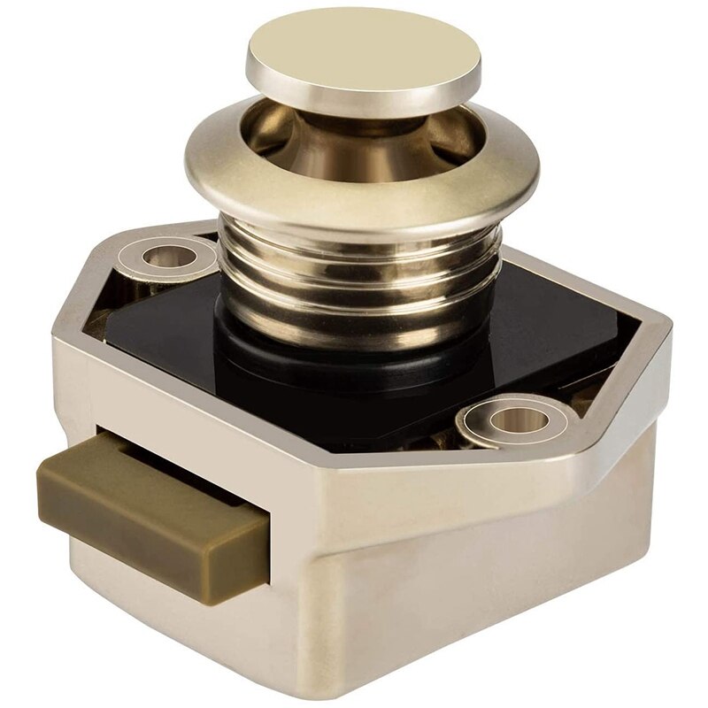 5 boutons de verrouillage à bouton-poussoir en Nickel, 17-25mm, boutons de porte pour armoire, placard, bateau, boîte à cheval, Van de camping-car