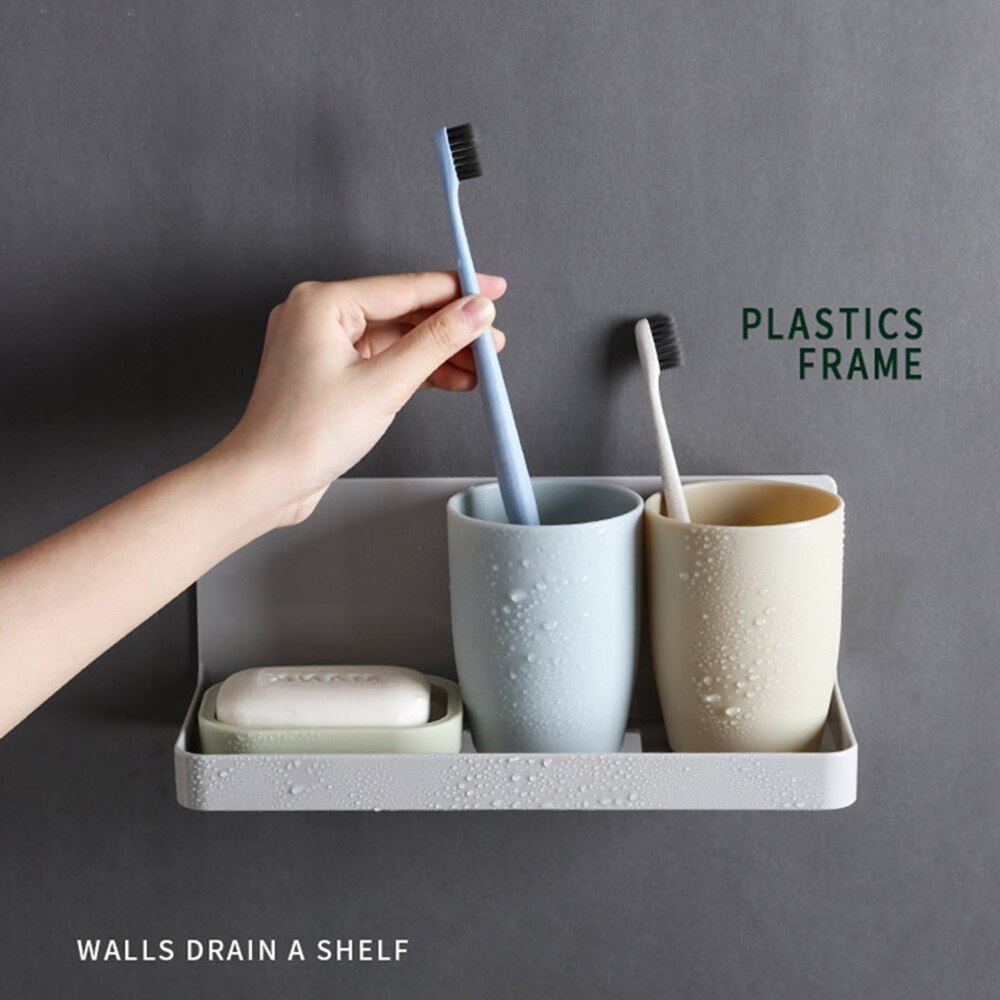 Adhesivo percha de baño de cocina gancho moderno colgadores para llaves titular de la pared estante de toalla