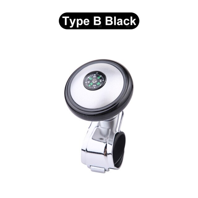 Auto Turning Helper Car Steering Wheel Spinner Knob Compass 360-degree Power Handle Ball Booster For Car Vehicle Steering Wheel: Yellow