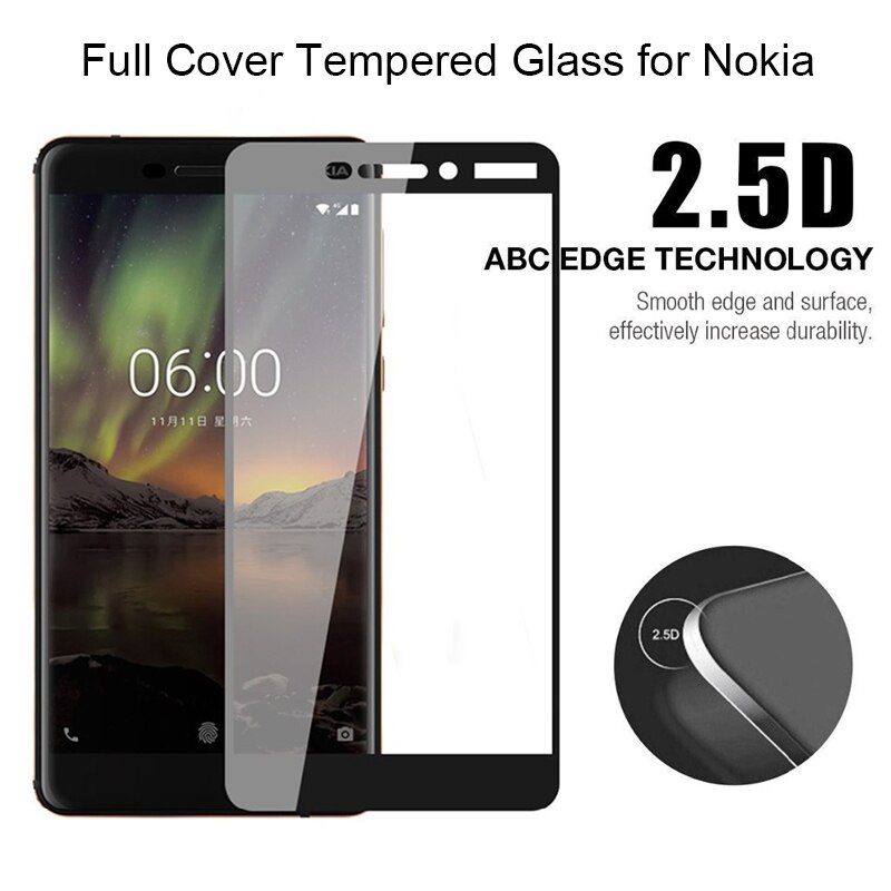 9h vidro temperado para nokia 7 plus protetor de tela para nokia 2 2.1 3 3.1 vidro protetor em nokia 5 5.1 6 6.1 2018