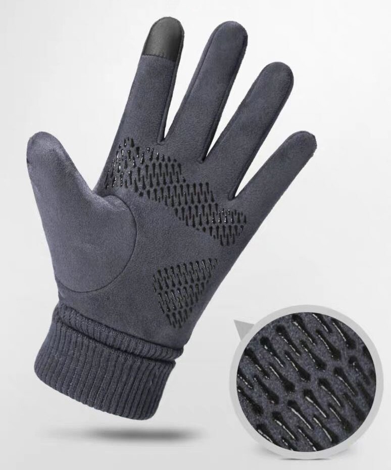 Xiaomi Winter Warm Full Finger Gloves Men Women Touch Screen Gloves Outdoor Sports Skiing Gloves Non-slip Suede Cycling Gloves