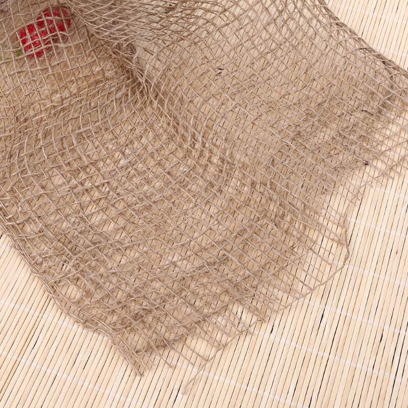 Newborn Jute Backdrop Blanket Baby Photography Prop Chunky Burlap Layer Net Q1FE