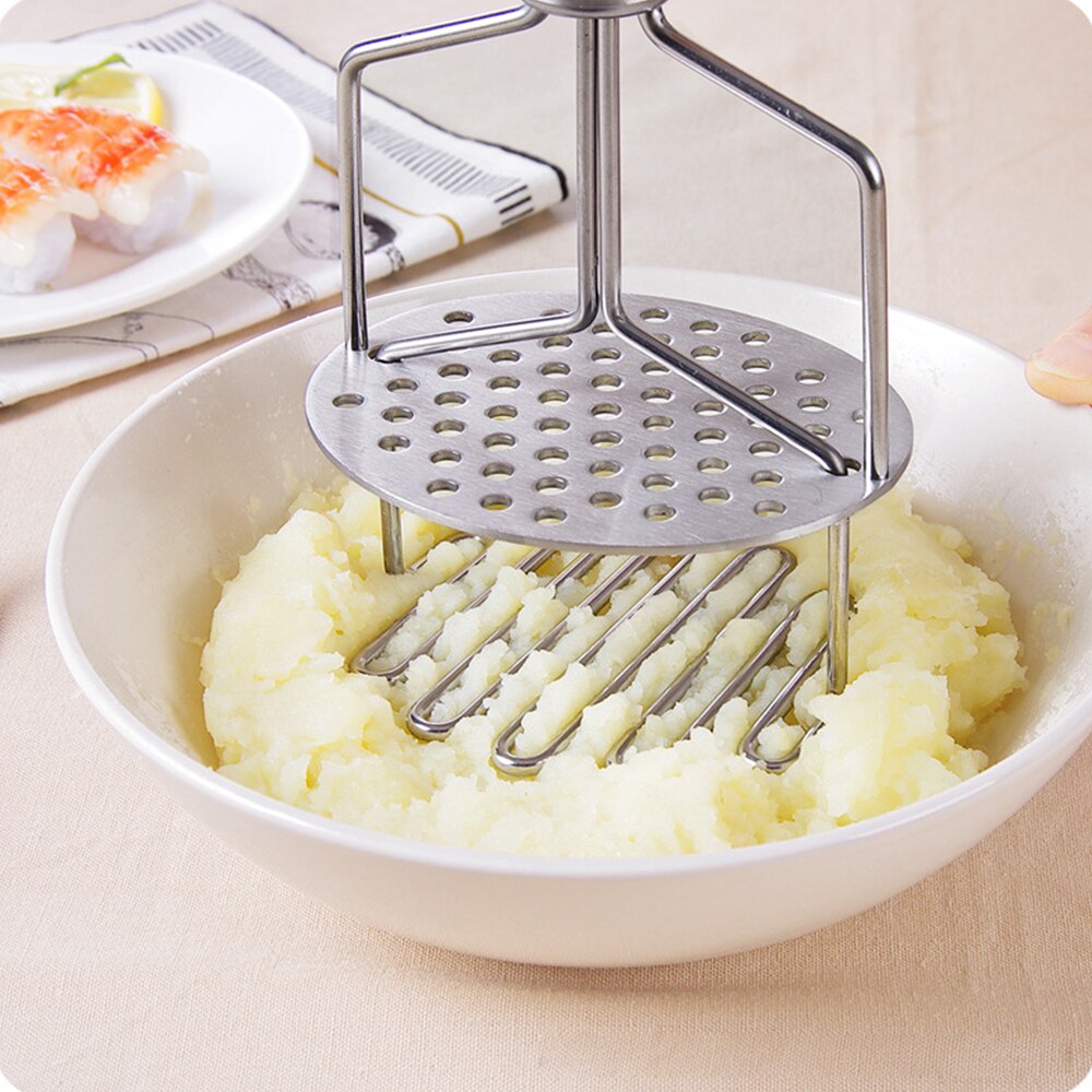 Dobbeltlag rustfrit stål kartoffelmasker presset glatte kartoffelmos let at rengøre knuser frugtværktøjer