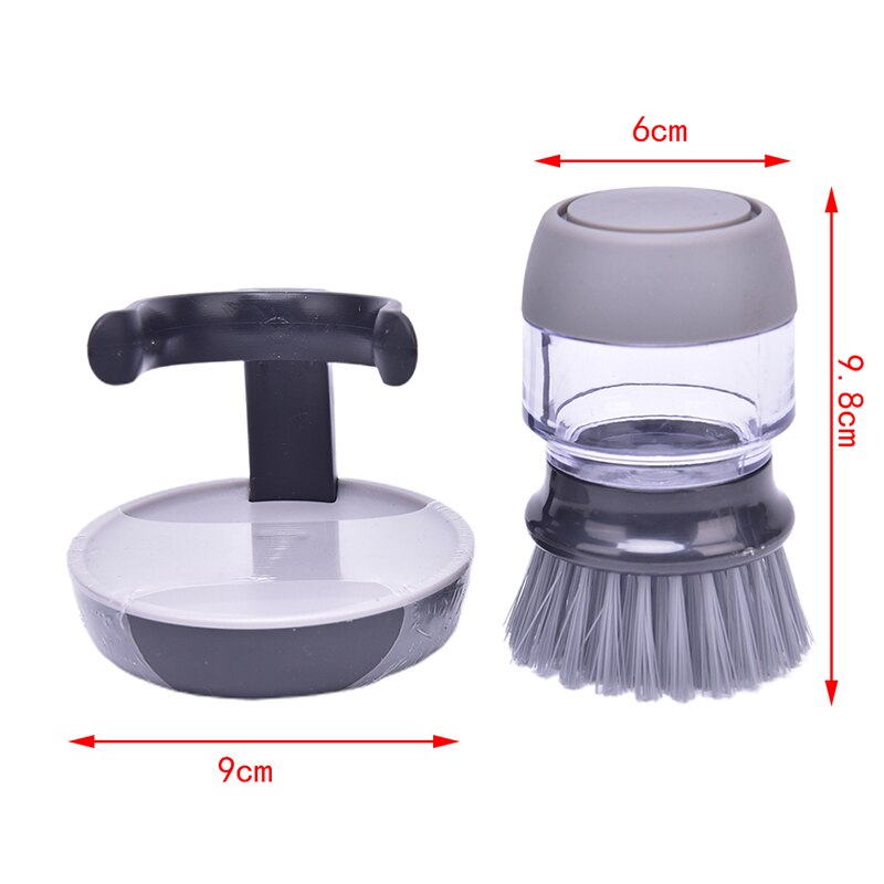 1 Limpieza de PC cepillos plato lavado herramienta dispensador de jabón recargable sartenes tazas cuenco para el pan depurador utensilios de cocina Accesorios