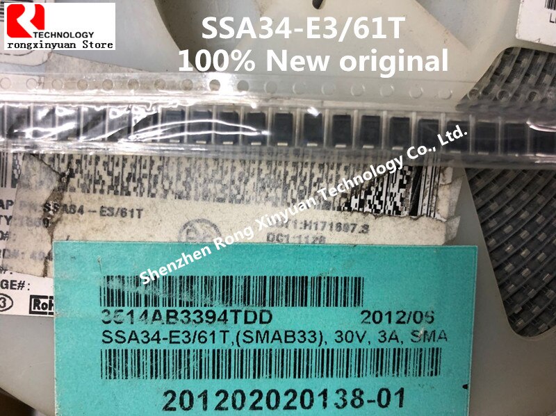 100% original SSA34-E3/61T SSA34 SSA34-E3 S34 SA836FJ1 SA836 S-24C08CI-T8T1U3 S-24C08CI 24C08C PT2328-X PT2328