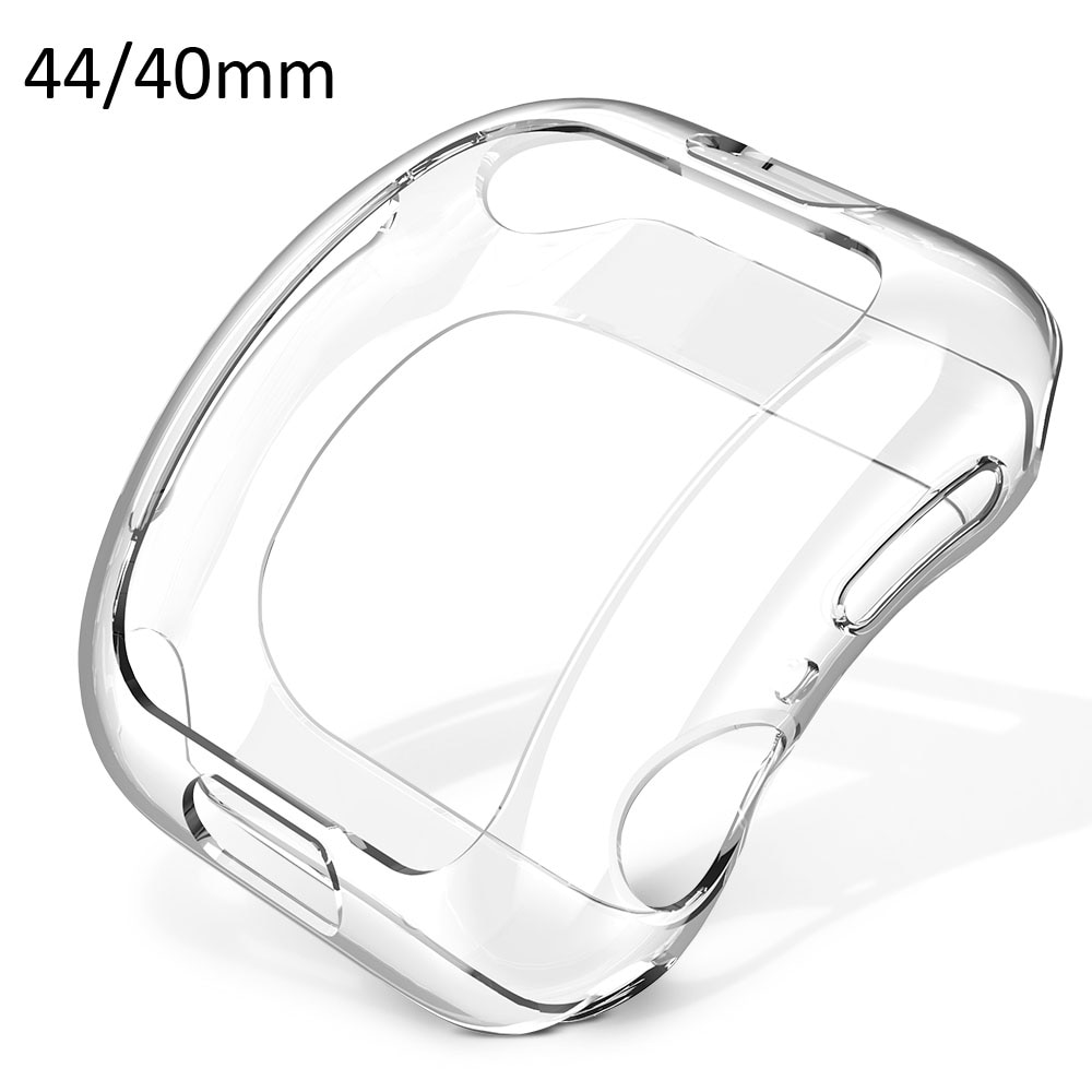 Transparante Zachte TPU Frame Cover Voor Apple Horloge 44mm 40mm Case iWatch Serie 4 Clear Silicone Case Shell