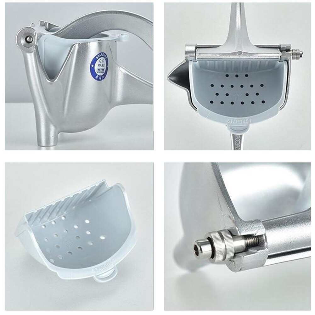 Aluminum Alloy Manual Juicer Hand Juice Press Squeezer Fruit Juicer Extractor Ergonomic Juicer Kitchen Tool