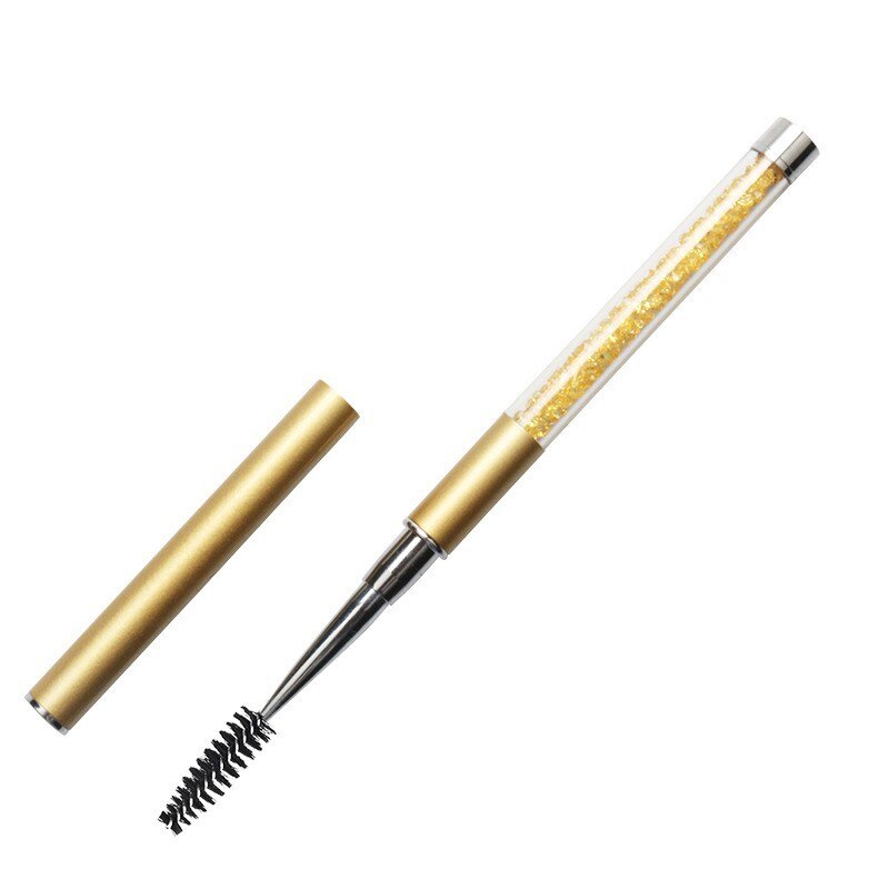 Eyelash Brush Reusable Spoolie Micro Eyebrow Lash Brush Extension Supplies Mascara Wand Applicator Makeup Lash Eyelash Brushes: GRAY