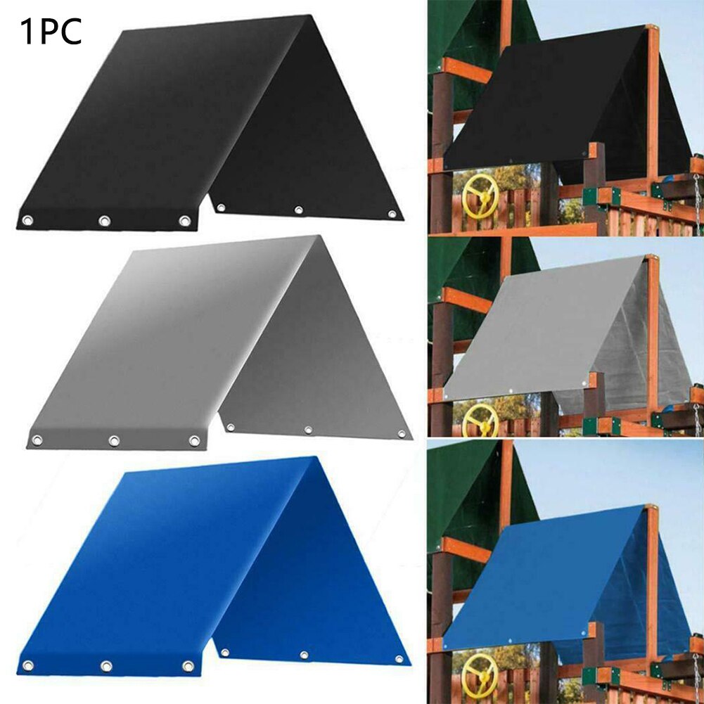 Substituição viseira resistente uv sólido à prova dplayground água crianças playground proteção solar pátio fácil instalar balanço encerado jardim