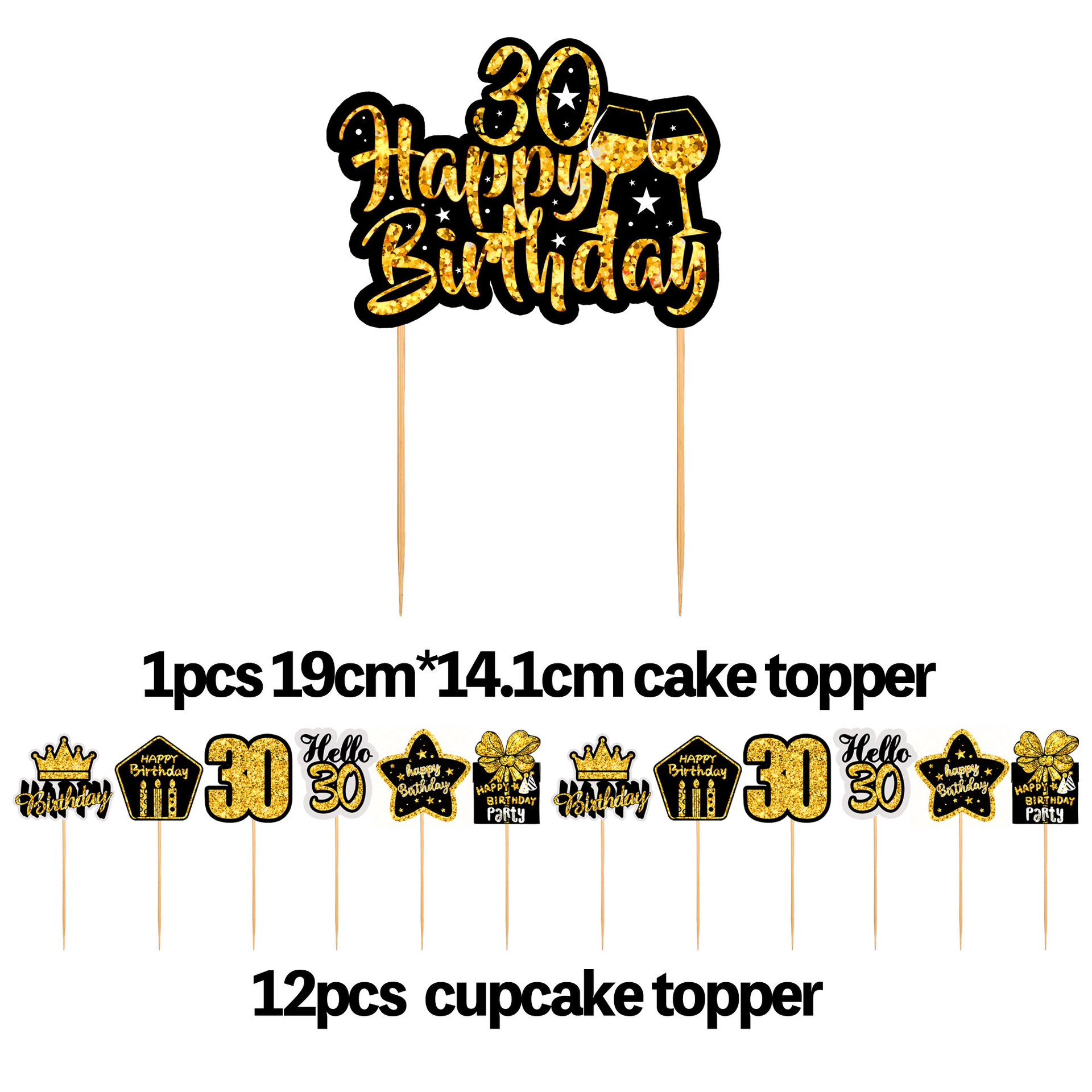 30th Birthday Party Supplies Black Gold Disposable Paper Plate Cup Banner Number 30 Balloons for Men Woman 30 Birthday Party: plum