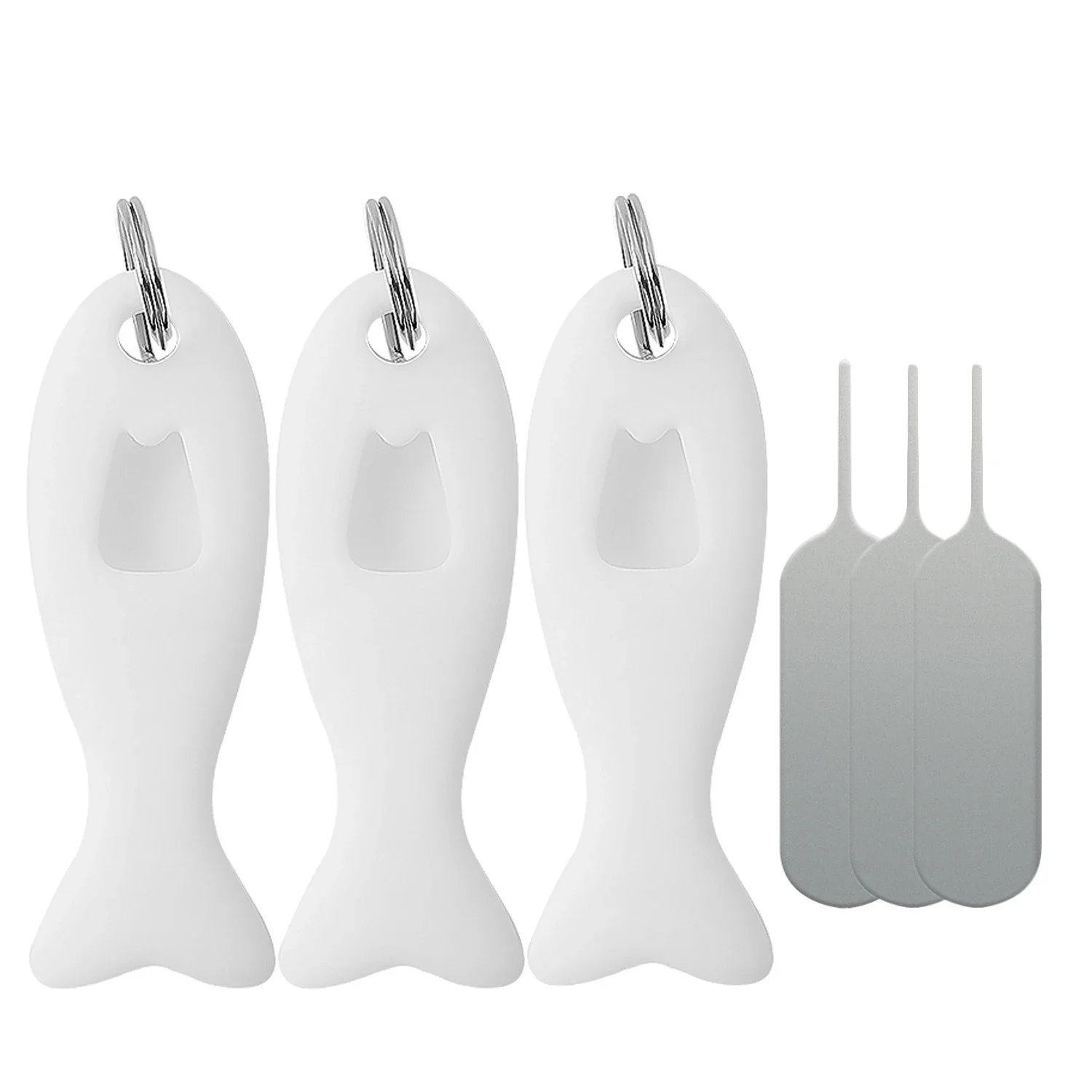 SIM Card Removal Tool Card Tray Pin Eject with Silicone Case Key Pendant Universal Mobile Phone SIM Card Needle Opener Ejector: black