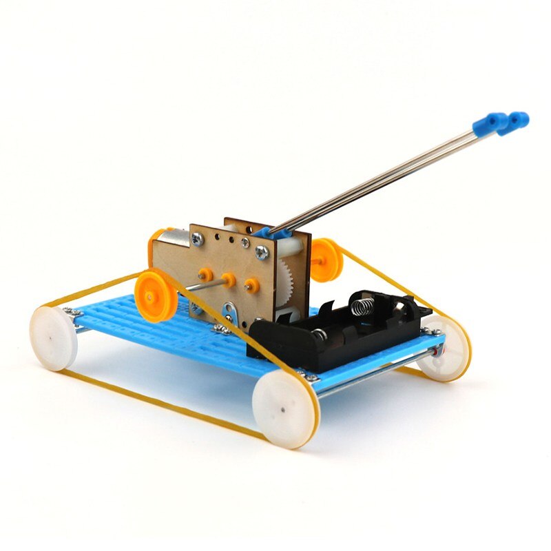 DIY Educatief Elektrische Robot Tank Wetenschappelijke Uitvinding Speelgoed Goede Cadeaus voor Kinderen