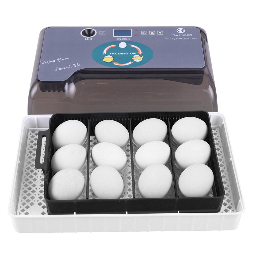 12 Automatic Egg Incubator Brooder Farm Hatchery Machine Poultry Chicken Bird Quail Brooder Machine Livestock Breeding Equipment