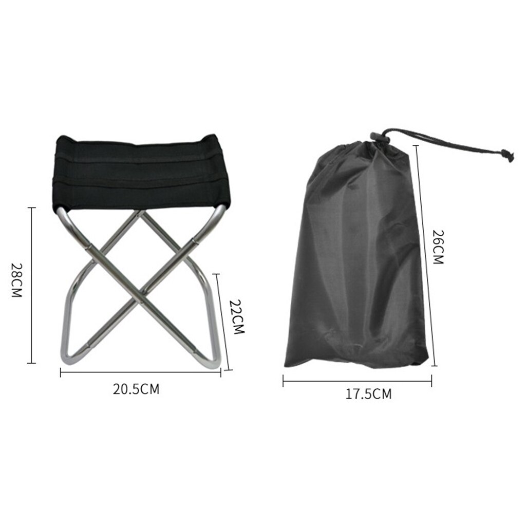 Mini Tragbare Klappstuhl draussen Camping Angeln Picknick Bbq Strand Stuhl Sitz Rucksack Sitz Camping Hocker