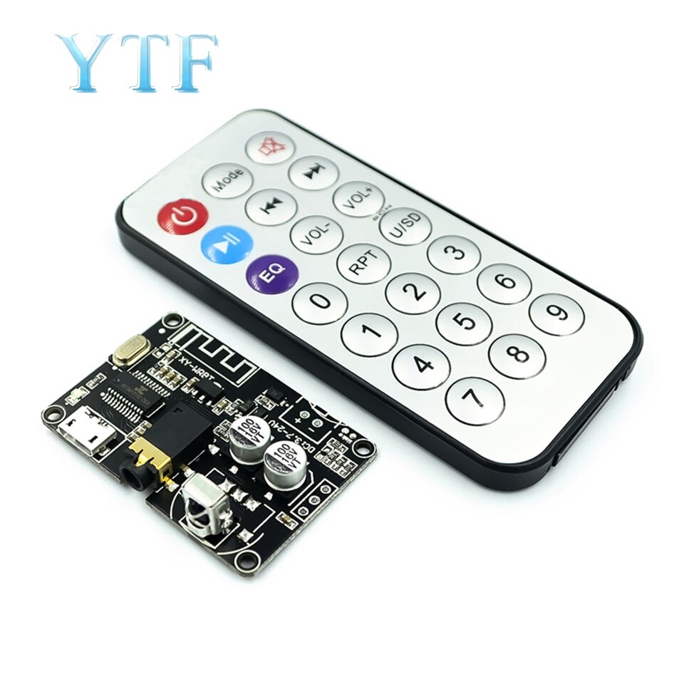 Placa decodificadora de audio estéreo Bluetooth 5,0 módulos de gran tensión regulable amplificador de volumen XY-WRBT: Gris