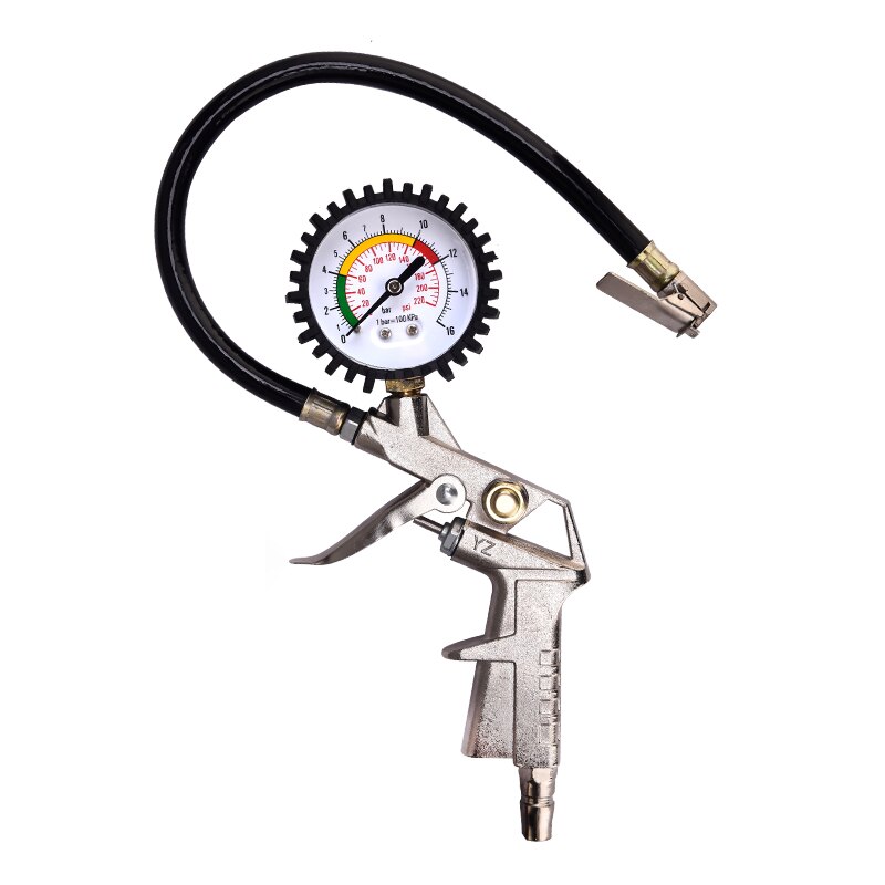 Universal Tire repair Lcd tool Tire Pressure Gauge Tire Inflating Gun With pressure gauge