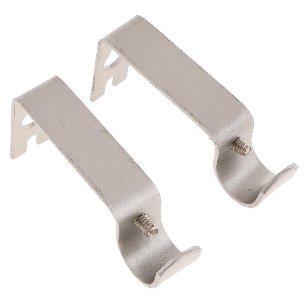 2 Stück Gardinen stangen wand halterung für Stange/Stange bis 15,88mm/0,62 Zoll Durchmesser