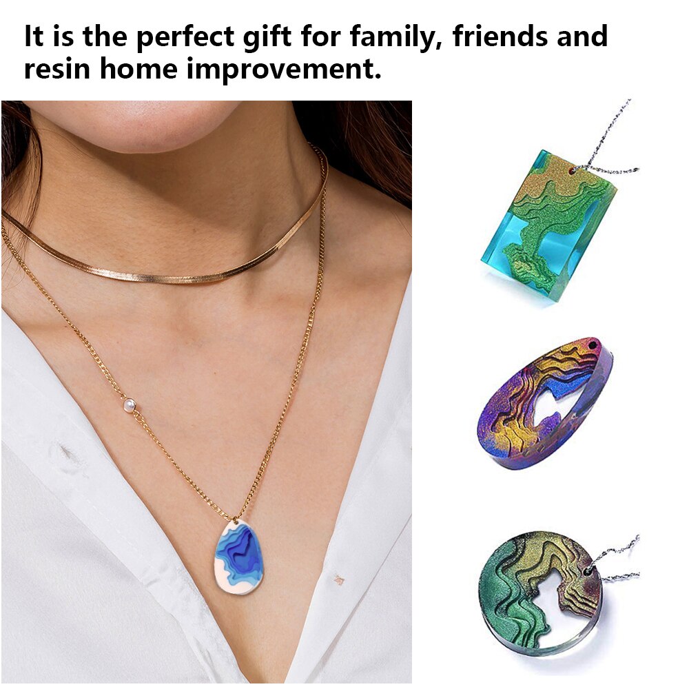 5pieces/set pendant silicone Mold Resin Silicone Mould handmade DIY Jewelry Making epoxy resin molds