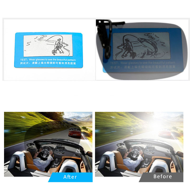 Fishing Use Sunglasses Eyewear Clip On Style Sunglasses UV400 Polarized Fishing Riding&Hiking Eyewear Day/Night Vision Glasses