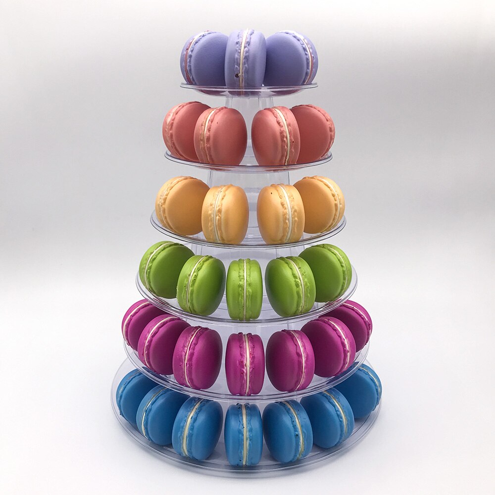 1PCs Transparent Removable Acrylic Cake Display Stand For Party Round Cupcake Holder Bakeware Wedding Birthday Party Decoration