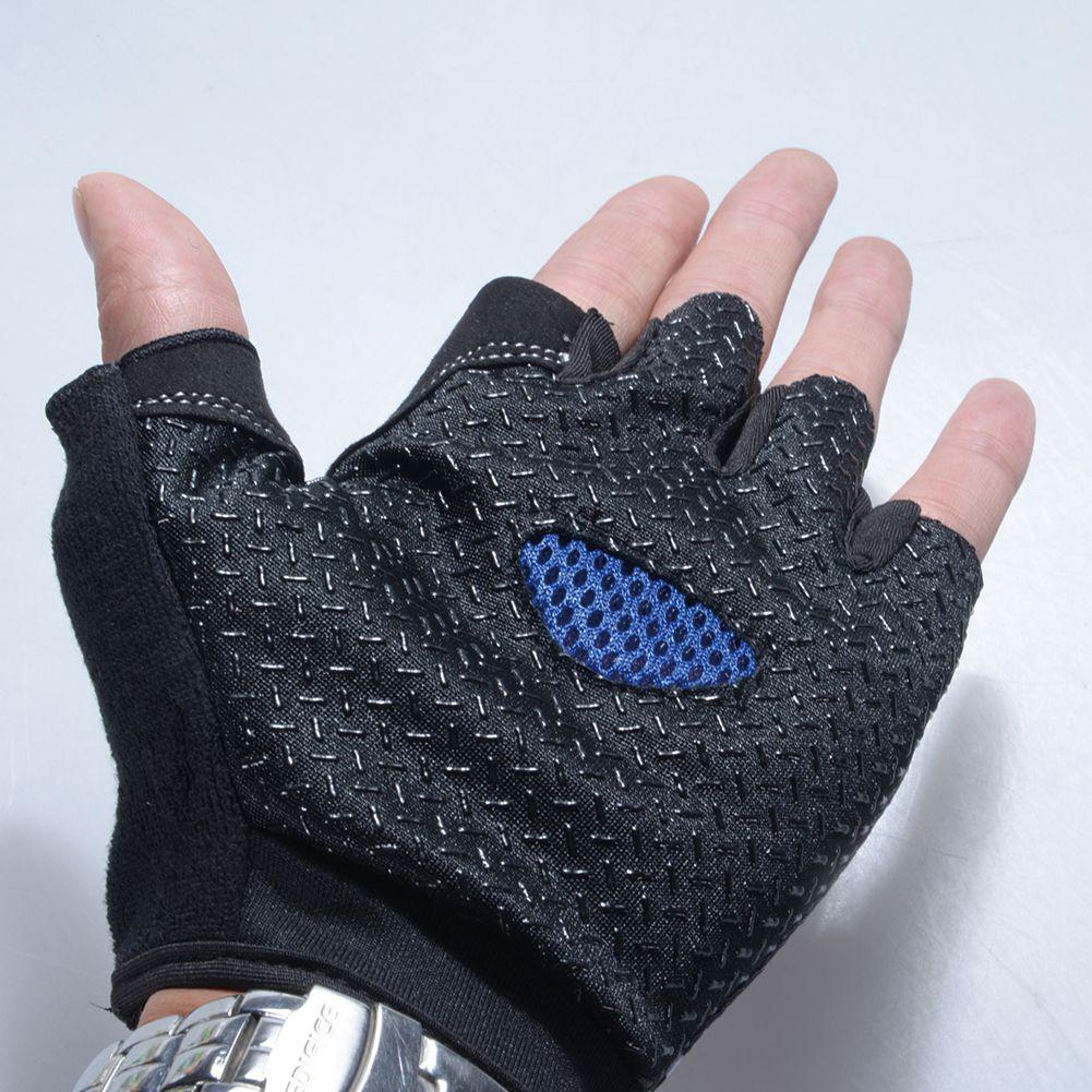 HobbyLane guantes de la pesca no-Slip transpirable ultrafino Unisex medio dedo guante Camping pesca material para carpas guantes de pesca
