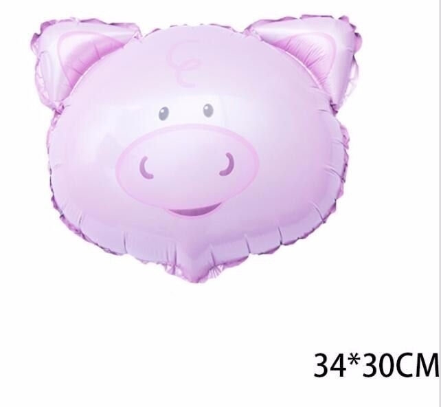 1 stücke Große Luftballons Tiere panda Fuchs Glücklich Geburtstag festival Dschungel Party Kinder Baby Dusche Dekorationen Helium Ballon: pig
