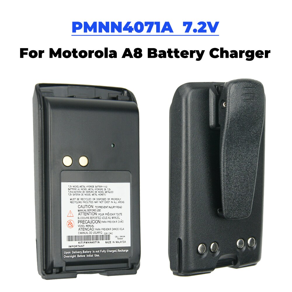2X Batteria di Ricambio per Motorola A6, A8, BPR40, mag uno BPR40 Walkie talkie 1800mAh 7.2V