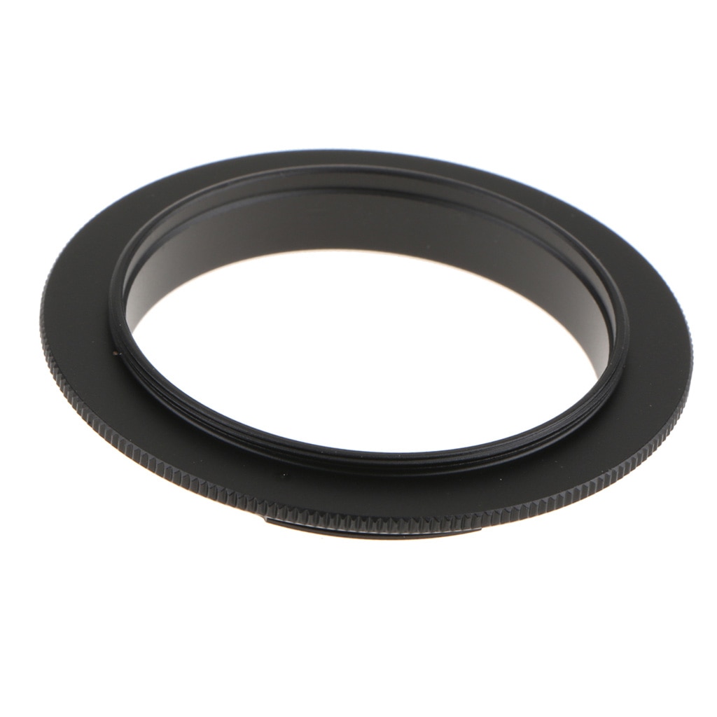 Metalen 52 Mm Macro Lens Reverse Adapter Ring Voor Canon Ef/EF-S 1100D 1000D 60D 5D 7D Zwart