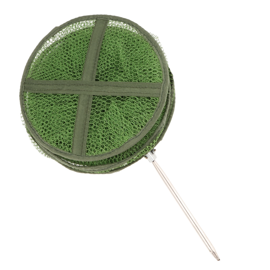 Awesome Foldable Fishing Dip Net Crab Shrimp Crawdad Lobster Nylon Mesh Fishing Cage Fishing Net Basket Outdoor Fishing Tackle
