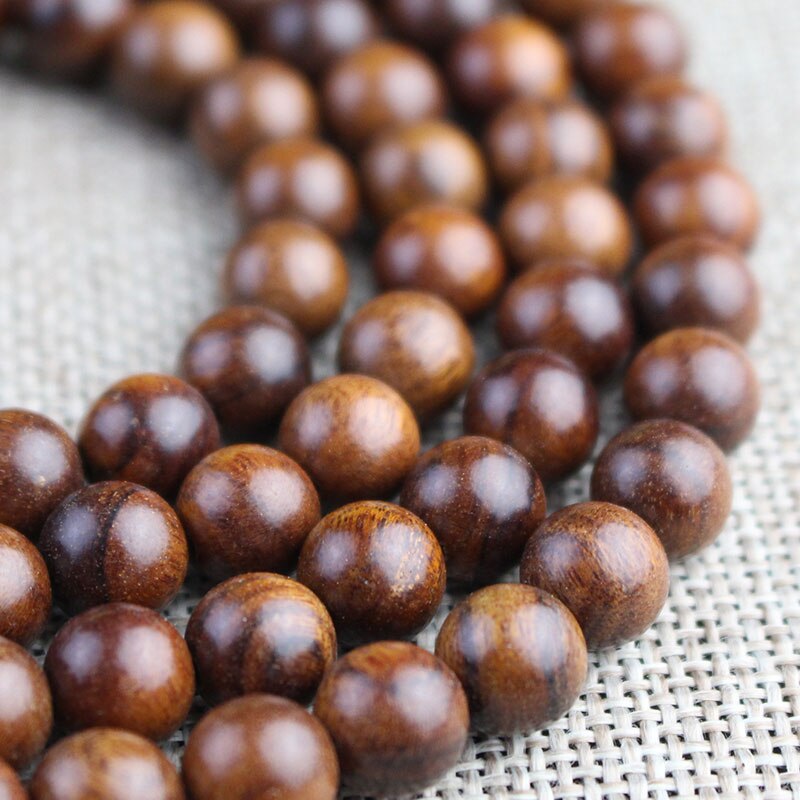 African rosewood natural red precious treasure bracelet solid wood old material 8mm108 beads men and women necklace