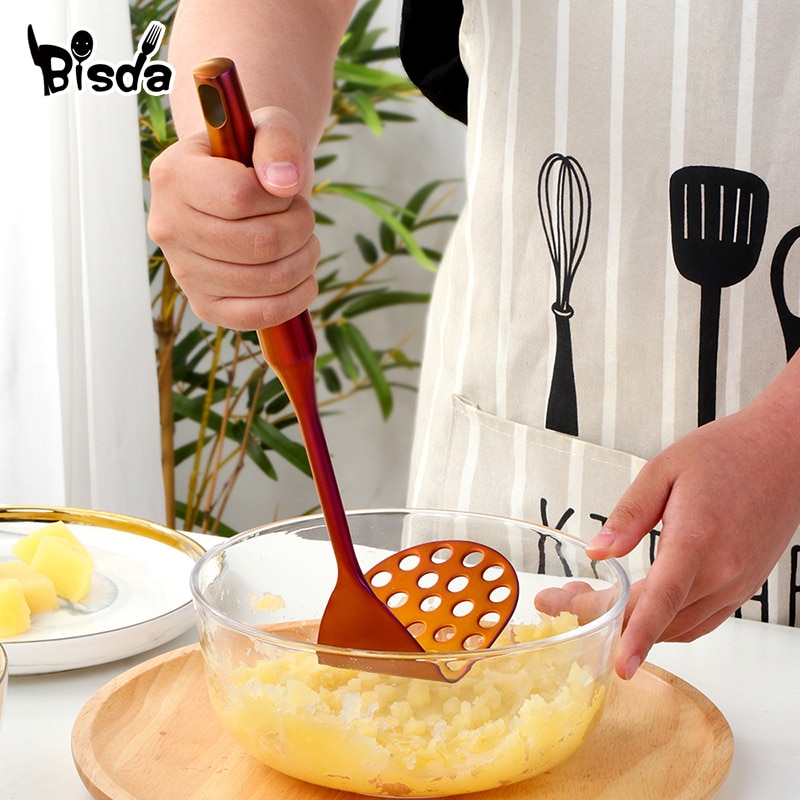 Pomme de terre Masher inox purée poussoir ustensiles de cuisine fruits légumes broyeur deux styles Presser Gadget de cuisine