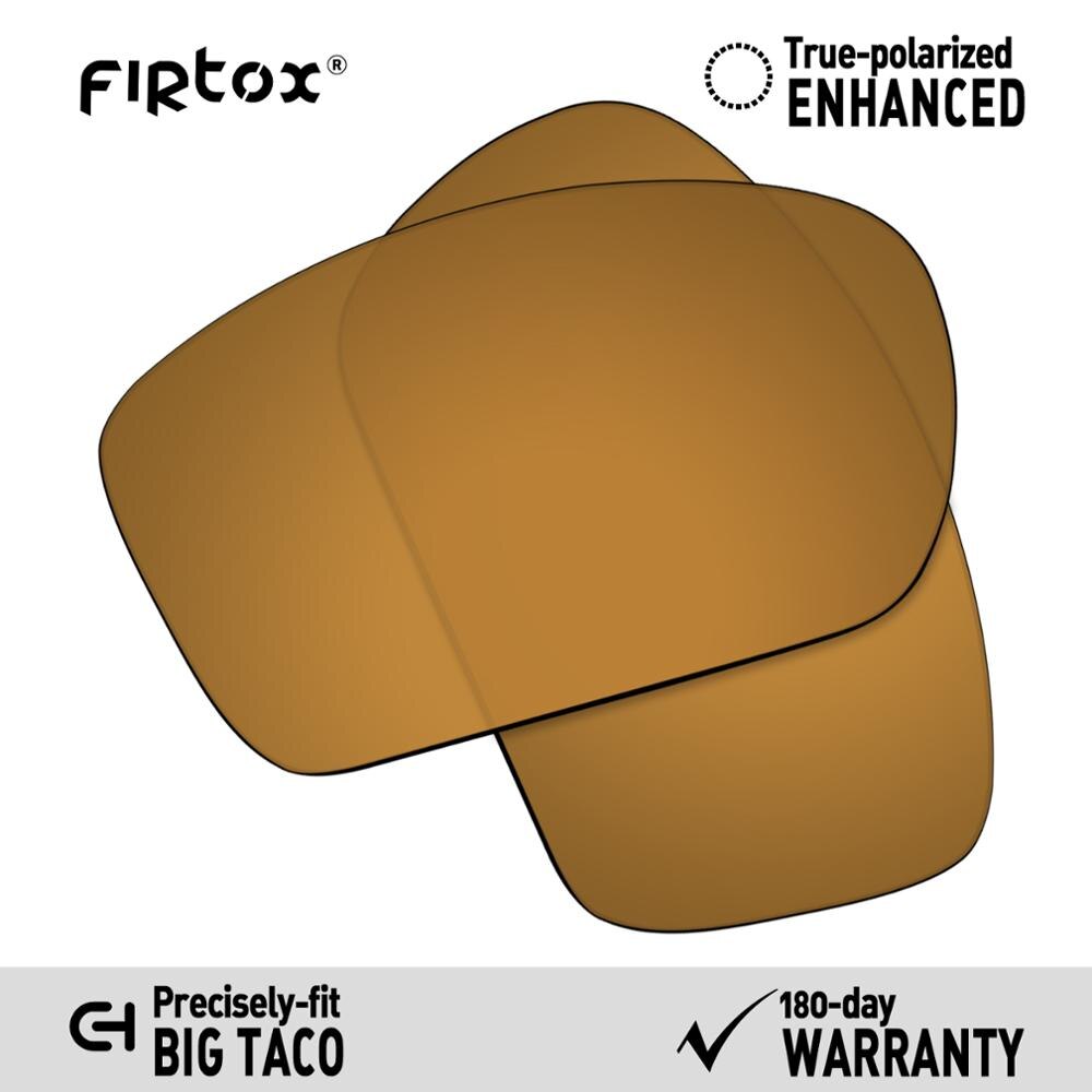 Firtox true  uv400 polarisoidut linssit korvaavat oakley big taco  oo9173 aurinkolasit (vain yhteensopiva linssi) - useita värejä: Pronssinen kultainen