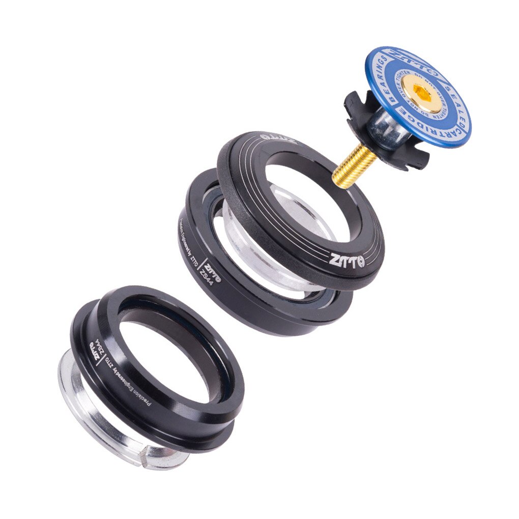 MTB Bike Road Bicycle Headset 44mm Bearing Bicycle Tapered Straight Fork Integrated Angular Contact Bearing: NO.1