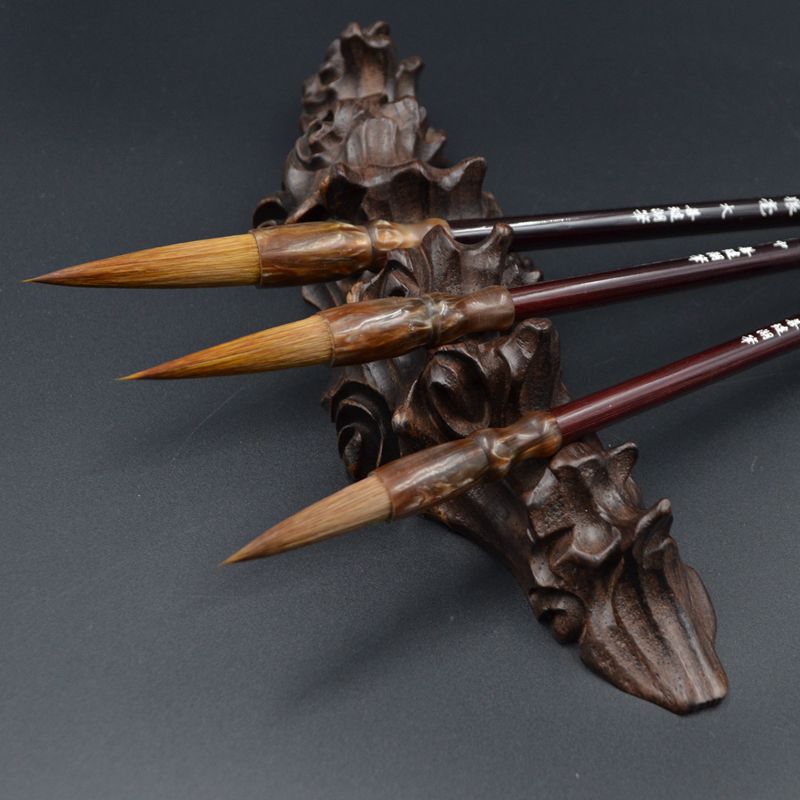 3pcs White Clouds Calligraphy Wolf Hair Writing Brush Calligraphy Drawing Freehand Painting Brushes Brush Pen Tinta China