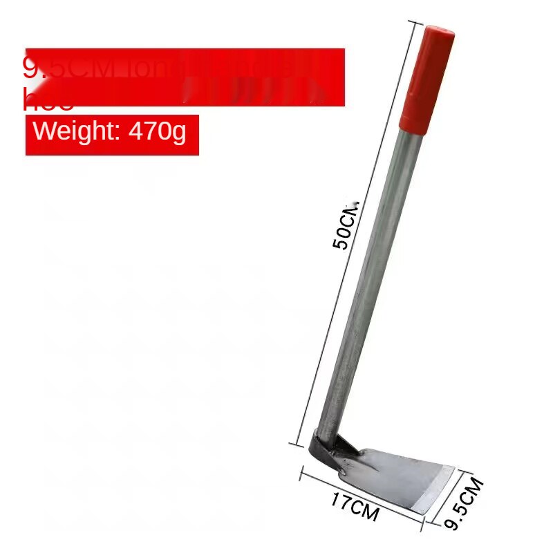 Small Hoe Planting Vegetables And Flowers Household Small Hoe Weeding Hoe Outdoor All-Steel Digging Farm Tools Dual-Purpose: Blue