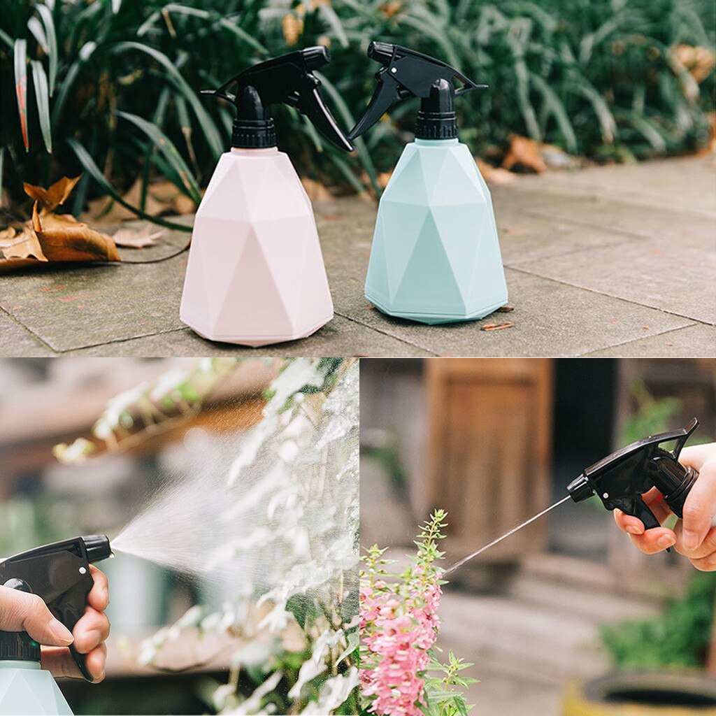 600ml Geometric Bonsai Watering Pot Sprinkler Bottle Mist Sprayer Plastic Watering Can Flower Plant Bonsai Irrigation Kettle