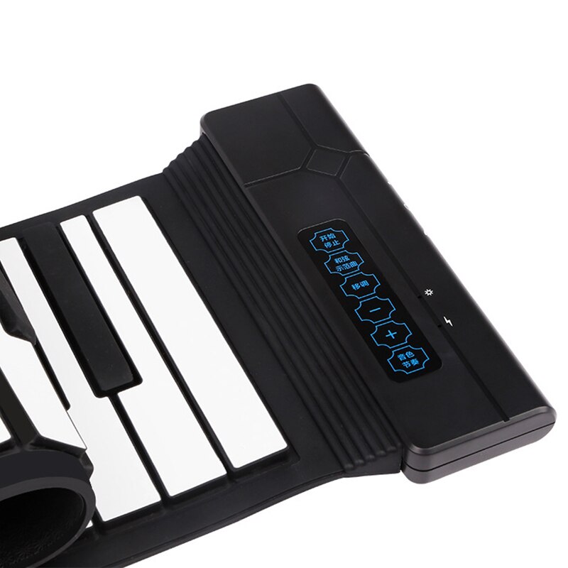 Flexibele 88- toetsen usb flexibele oprolbare oprolbare elektronische piano toetsenbord met batterij