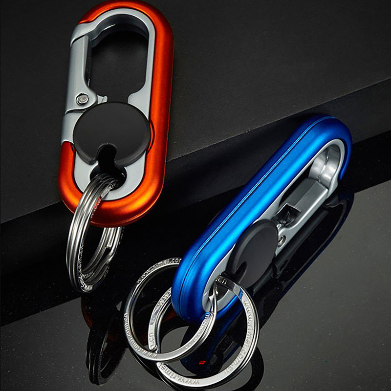 Chaveiro de carro criativo porta-chaves masculino moda acampamento escalada metal chaveiro estilo do carro auto chaveiro acessórios