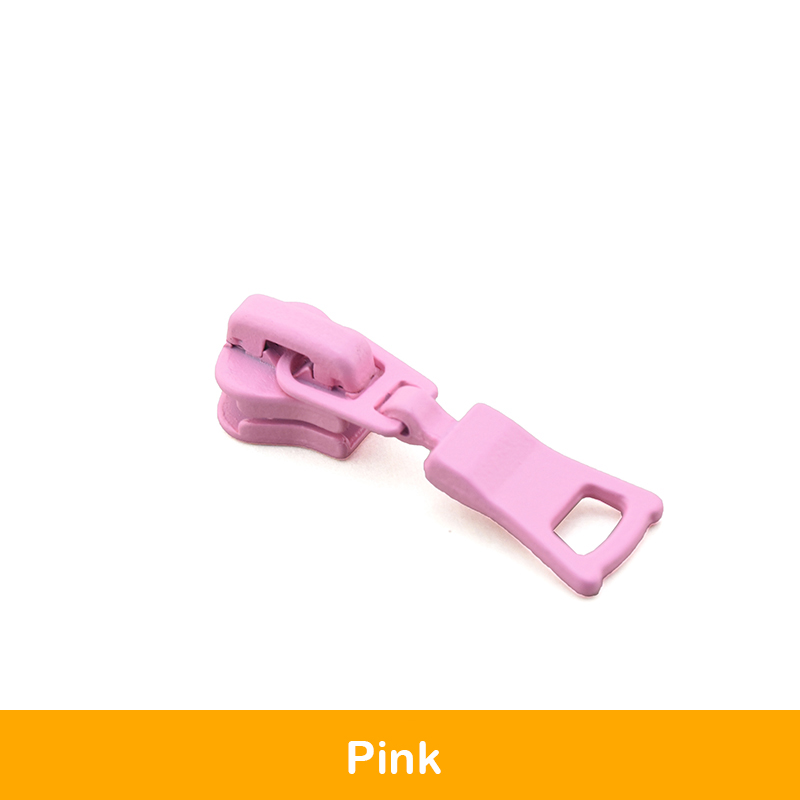 5# 5 stuks kleurrijke ritstrekkers, schuifregelaars voor harsritsen, accessoires voor het naaien: Roze