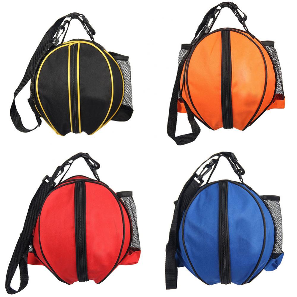 Portable sports ball shoulder bag basketball football volleyball storage backpack training single shoulder bag