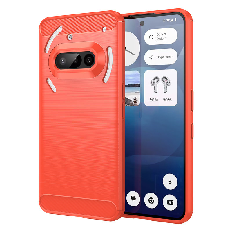 For Nothing Phone 3a 5G Case For Nothing Phone 2 2a 3a Pro Cover Shockproof Soft Silicone Protective Bumper For Nothing Phone 3A: Red / For OnePlus 8 5G (T-Mobile)