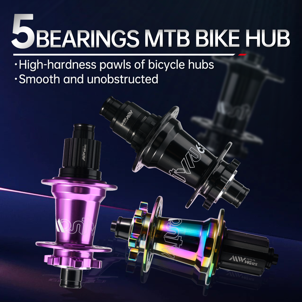 5 buje de rodamiento sellado buje MTB 6 trinquetes 120 clics delantero 9x100 15x100 trasero 10x135 12x142 buje de bicicleta HG Micro Spline Sram XD 8-12 V