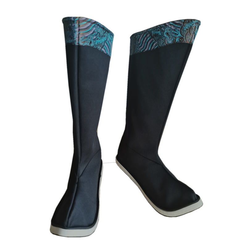 Schwarz Swordsman Stiefel Chinesischen Hanfu Stiefel Alten Vintage Stiefel Kung Fu Schuhe Geschichte Kleidung Zubehör