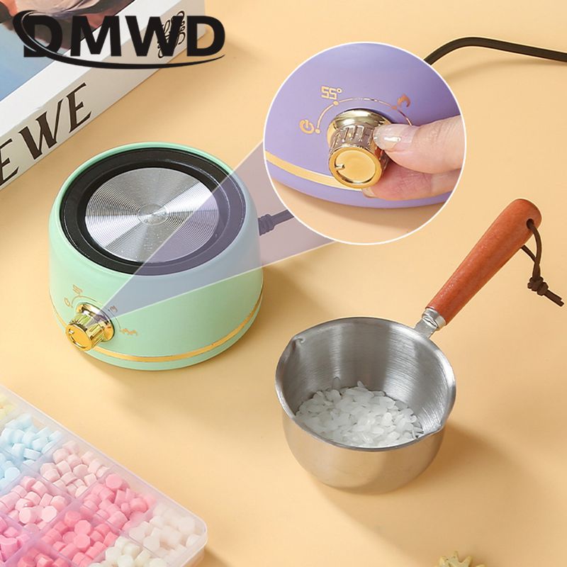 Mini Electric Stove Thermostatic heating furnace Tea warmer Coffee Milk Heater Wax/Chocolate melting Machine Stainless steel Pot