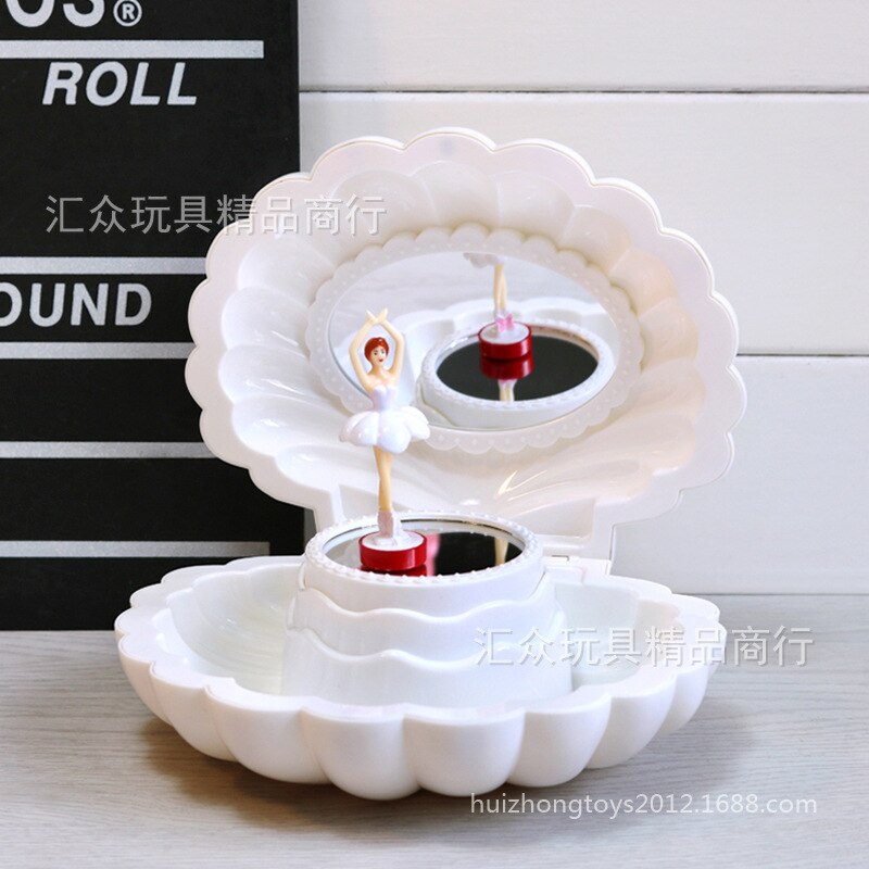 Roze Dansen Meisje Muziekdoos Ornamenten Home Decor Sieraden Organizer Muziekdoos: D
