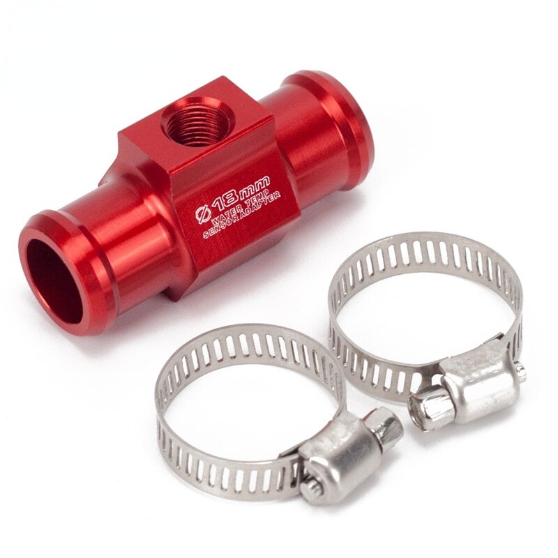 Motorcycle Water Temperature Sensor Adapters 18mm Water Temperature Sensor Pipe Radiator Hose Adapter Kit Suitable Yamaha: Red