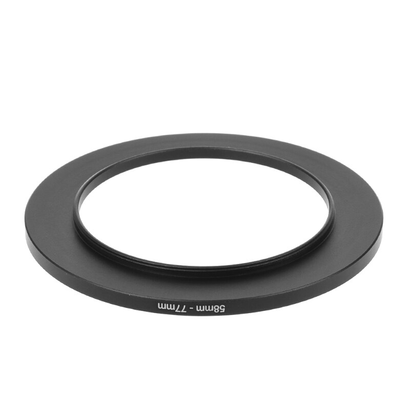 58mm a 77mm metal step up anéis lente adaptador filtro câmera ferramenta acessórios novo