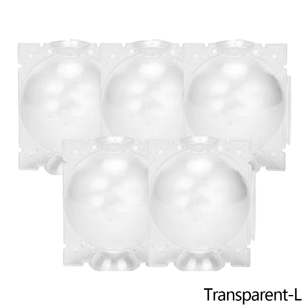 Dispositivo de estratificación de aire de 5 piezas, caja de enraizamiento de plantas de alta presión, injerto, Bola de crecimiento de cría, crecimiento de árboles jóvenes de jardín: Transparent-L
